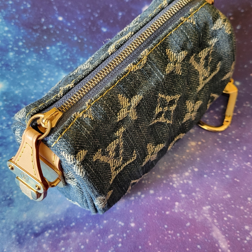 Louis Vuitton Blue Denim Mini Bag - Picture 2 of 12